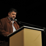 Владимир Митрић,члан жирија чита писмо Епископа Лаврентија